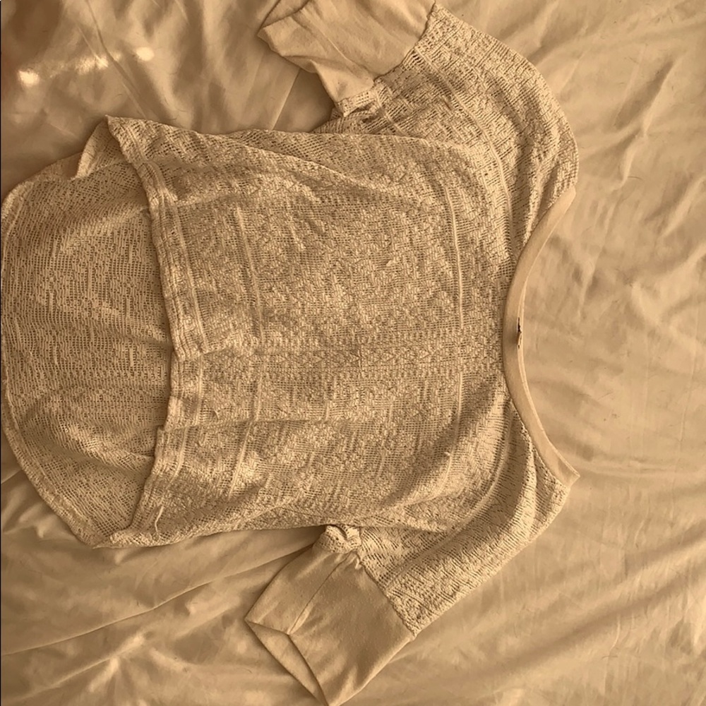 Cropped White/Cream Sweater